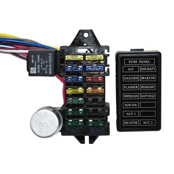 A-Team Performance 12 Circuit Universal Wire Harness Muscle Car Hot Rod Street Rod XL Wires - Southwest Performance Parts