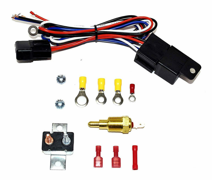 A-Team Performance 140041 16" Electric Curved Blade Reversible Cooling Fan 12v 3000cfm+ Thermostat Kit - Southwest Performance Parts