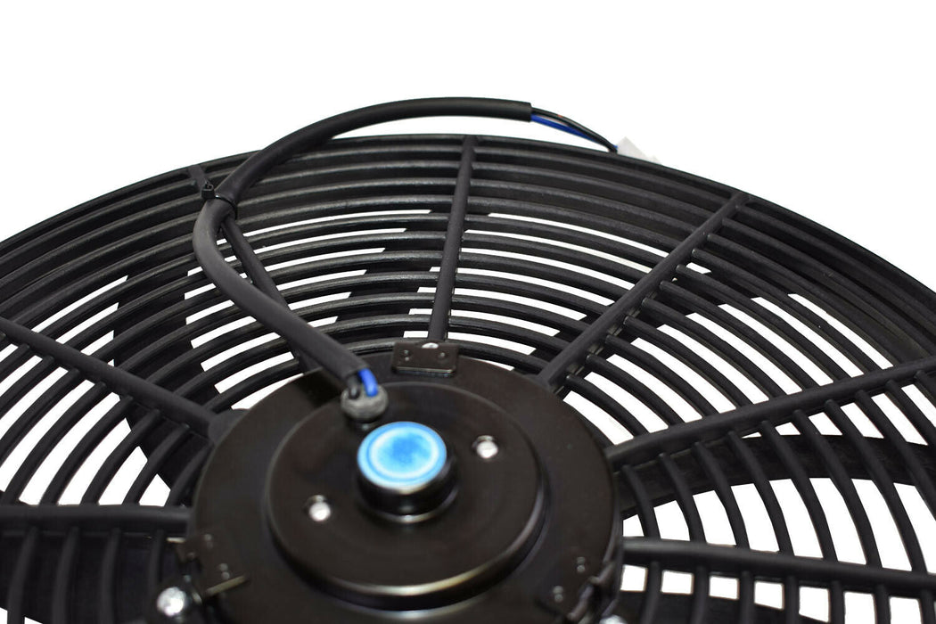 A-Team Performance 140041 16" Electric Curved Blade Reversible Cooling Fan 12v 3000cfm+ Thermostat Kit - Southwest Performance Parts