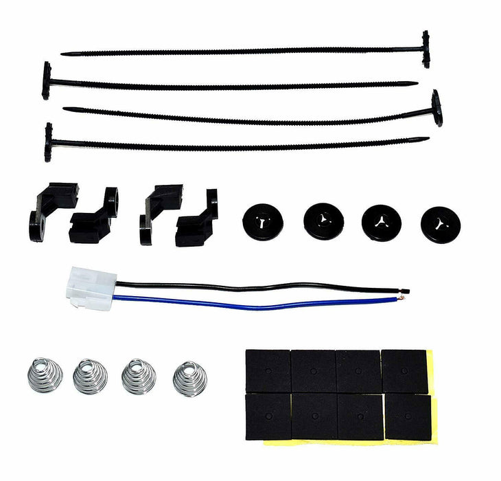 A-Team Performance 140041 16" Electric Curved Blade Reversible Cooling Fan 12v 3000cfm+ Thermostat Kit - Southwest Performance Parts