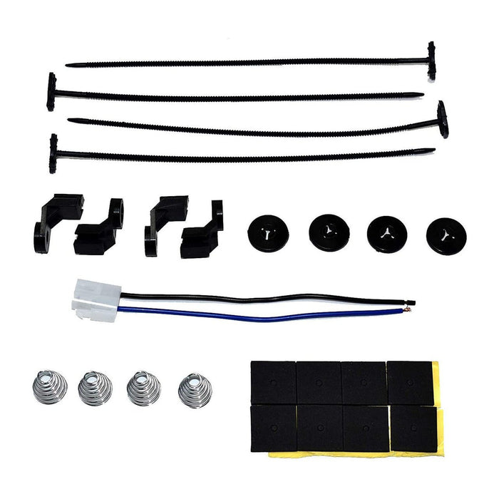 A-Team Performance 16" Electric Curved 8 Blade Reversible Cooling Fan 3000CFM Thermostat Kit - Southwest Performance Parts