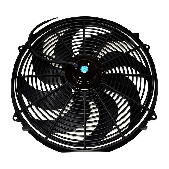A-Team Performance 16" Electric Curved 8 Blade Reversible Cooling Fan 3000CFM Thermostat Kit - Southwest Performance Parts