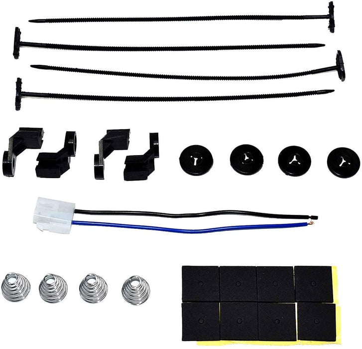 A-Team Performance 16" Heavy Duty 12V Radiator Electric Wide Curved S Blade FAN & Thermostat Kit - Southwest Performance Parts