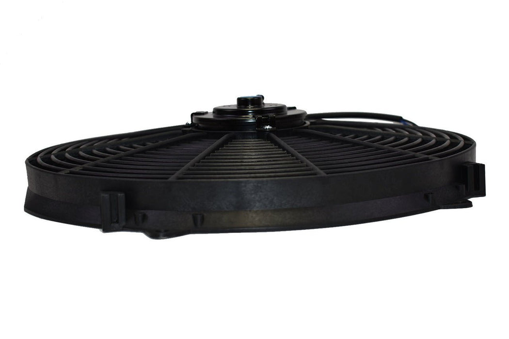 A-Team Performance 16" Heavy Duty 12V Radiator Electric Wide Curved S Blade FAN & Thermostat Kit - Southwest Performance Parts