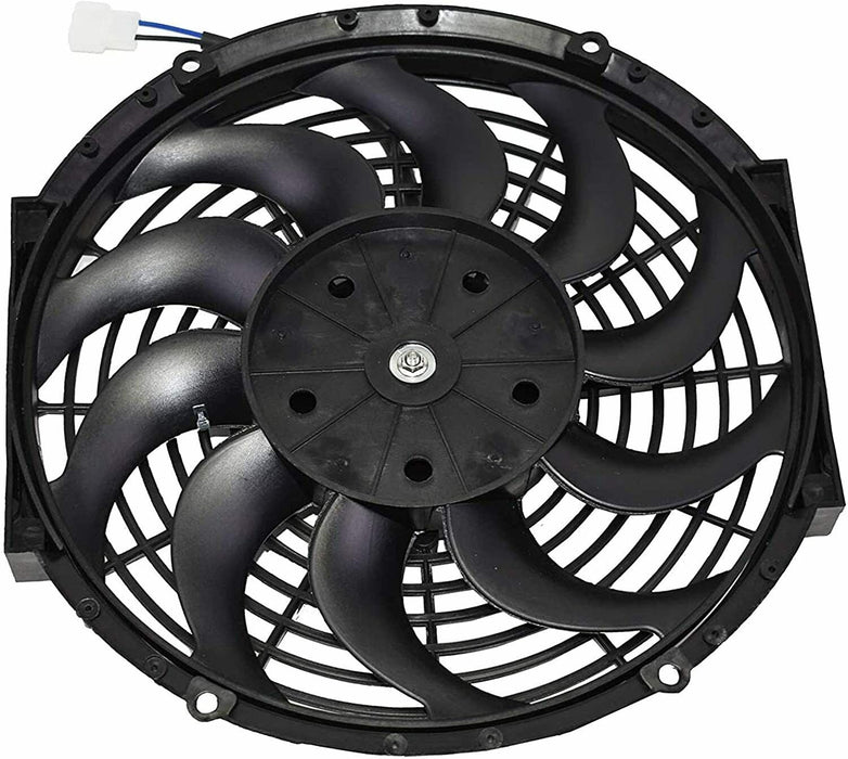 A-Team Performance 170071 12" Heavy Duty Radiator Electric Wide Curved Blade FAN 1400CFM 12V - Southwest Performance Parts