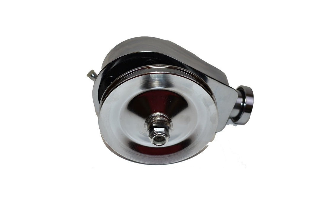 A-Team Performance 1955-72 Chevy-GM Chrome Steel Key-Way Power Steering Pump Pulley - 1 Groove - Southwest Performance Parts