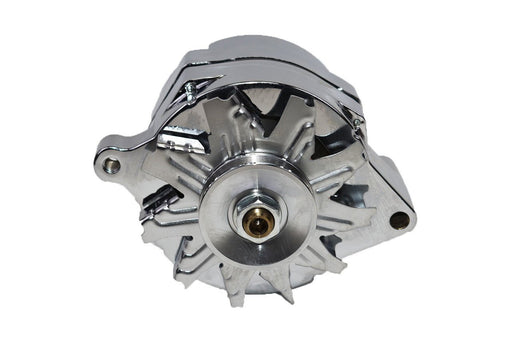 A-Team Performance 1G Style Chrome 1-Wire 110 Amp 10si Conversion Alternator 1 Groove V-belt V6 & V8 Compatible with 1965-89 Ford - Southwest Performance Parts