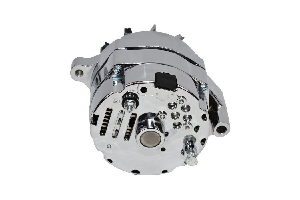A-Team Performance 1G Style Chrome 1-Wire 110 Amp 10si Conversion Alternator 1 Groove V-belt V6 & V8 Compatible with 1965-89 Ford - Southwest Performance Parts