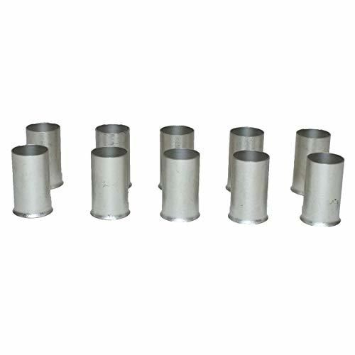 A-Team Performance 2-0 Gauge (Ga.) Ferrules Fittings Non-Insulated Tubes Compression Sleeve Wire for Terminal Blocks and Under Set Screws 0.98" Pin Lg. (Pack of 10) - Southwest Performance Parts