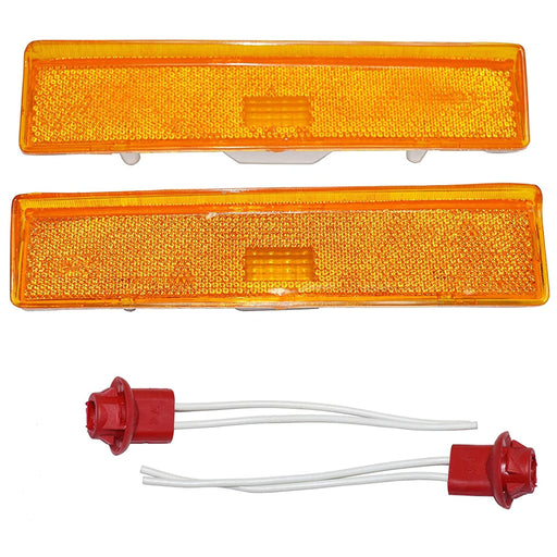 A-Team Performance 2 Side Markers Corner Lamp Parking Light For F150 F250 F350 TRUCK PAIR F-150 80-86, Amber - Southwest Performance Parts