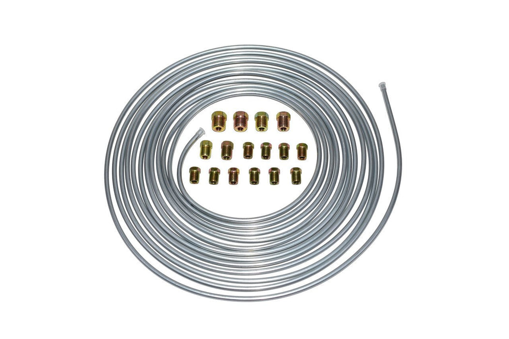 A-Team Performance 25 ft 3-16 Steel Tube Roll with Fittings Brake Line Kit - Southwest Performance Parts
