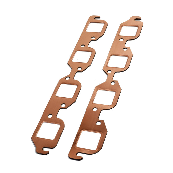 A-Team Performance 2pcs Exhaust Gaskets, Square Port Copper Header Exhaust Gaskets Reusable - Southwest Performance Parts