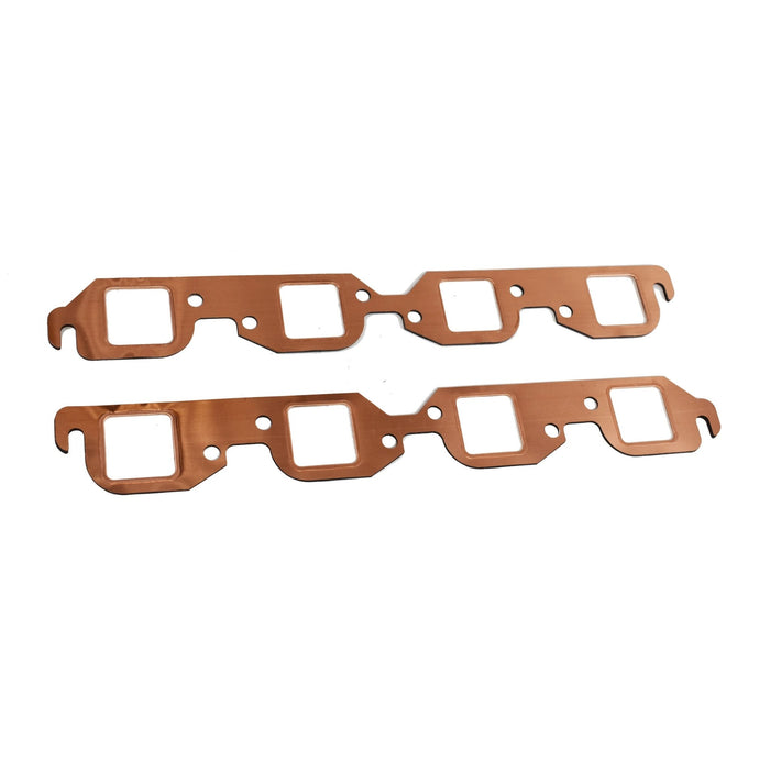 A-Team Performance 2pcs Exhaust Gaskets, Square Port Copper Header Exhaust Gaskets Reusable - Southwest Performance Parts