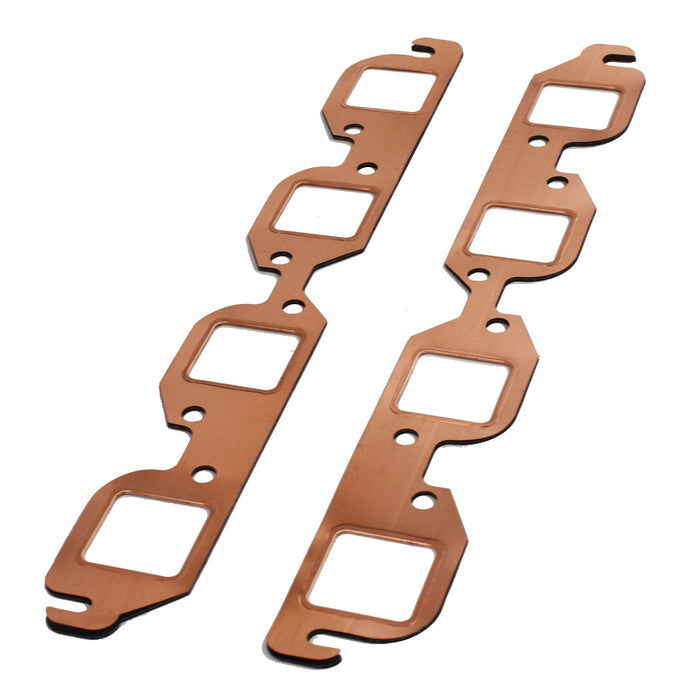 A-Team Performance 2pcs Exhaust Gaskets, Square Port Copper Header Exhaust Gaskets Reusable - Southwest Performance Parts