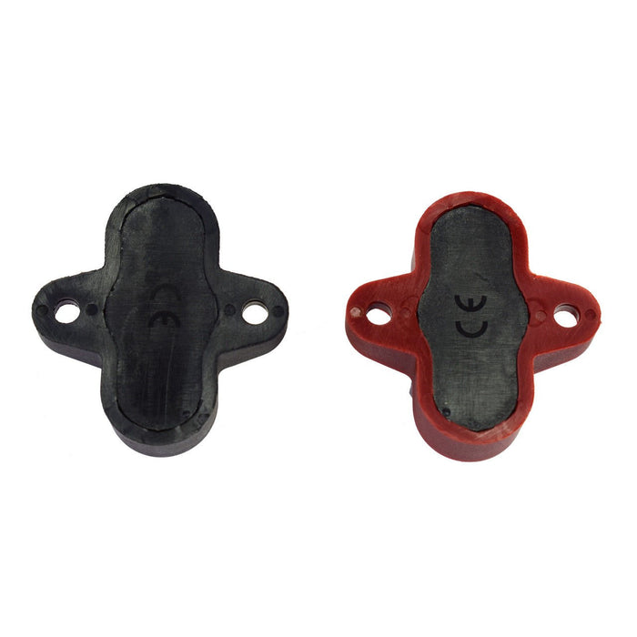 A-Team Performance 3-8" Stainless Steel Single Stud Power and Ground Junction Block Red and Black - Southwest Performance Parts