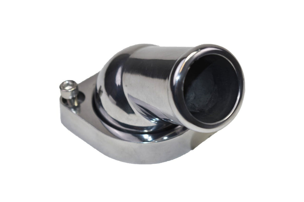 A-Team Performance 45° Swivel Water Neck Thermostat Housing Chrome Aluminum Chevrolet GM Pontiac LS LSX LS1 LS2 LS3 LS6 LS7 - Southwest Performance Parts
