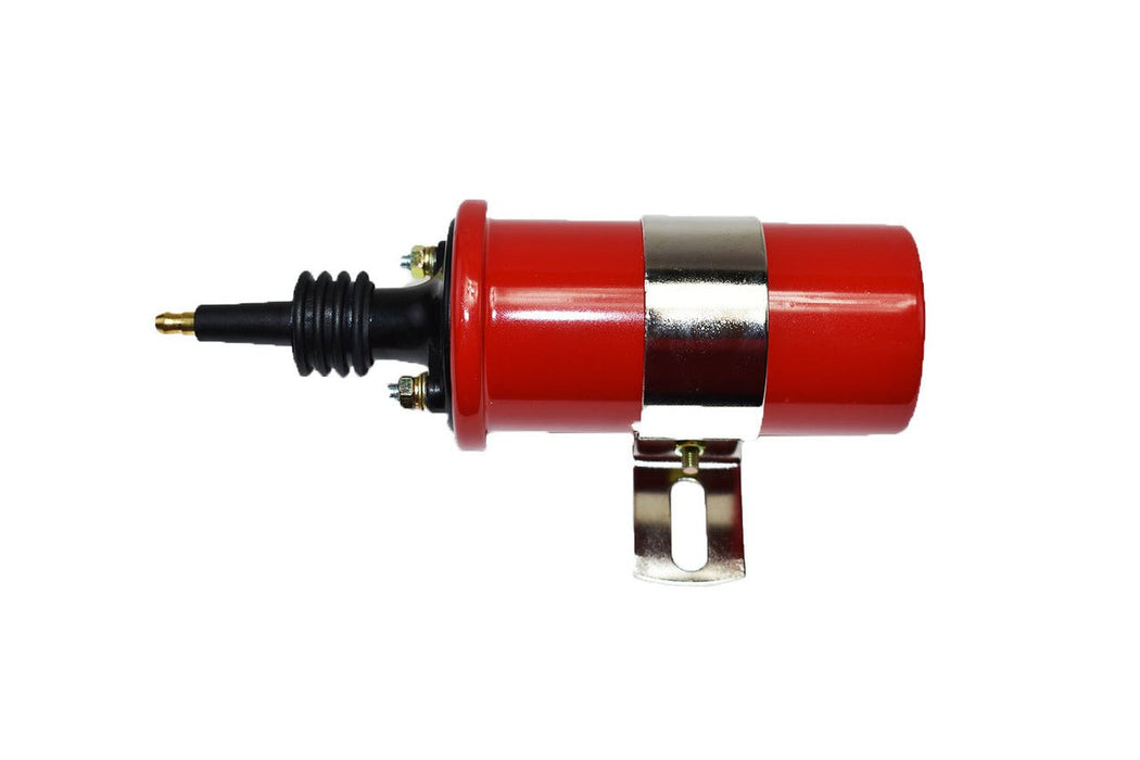 A-Team Performance 45,000 Volt Oil Filled Canister Male Ignition Coil Red - Southwest Performance Parts