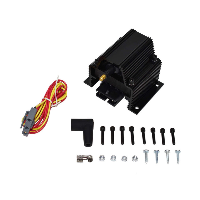 A-Team Performance 50,000 Volt Remote E-Coil Ignition Coil Black - Southwest Performance Parts