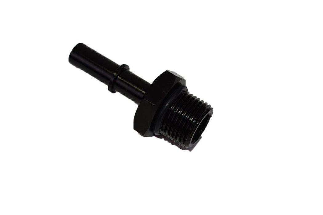 A-Team Performance 8 AN Male Thread 3-8" Male Quick Connect EFI Fuel Rail Adapter Fitting - Southwest Performance Parts