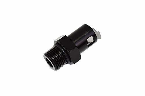A-Team Performance 8 AN MALE TO 5-16" FEMALE SPRING LOCK EFI FUEL RAIL ADAPTER FITTING COMPATIBLE WITH GM LS ENGINES LS1, LS2, LS3 LS6 - Southwest Performance Parts