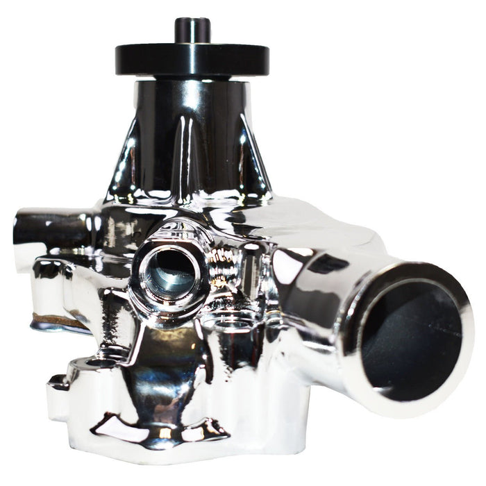 A-Team Performance 8-Blade Aluminum 5-8" High Volume Short Water Pump Small Block Chevrolet 265 267 283 302 305 307 327 350 400 Chrome - Southwest Performance Parts