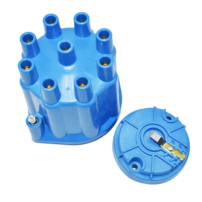 A-Team Performance 8-Cylinder Female Pro Series Distributor Cap & Rotor Kit (Blue) - Southwest Performance Parts