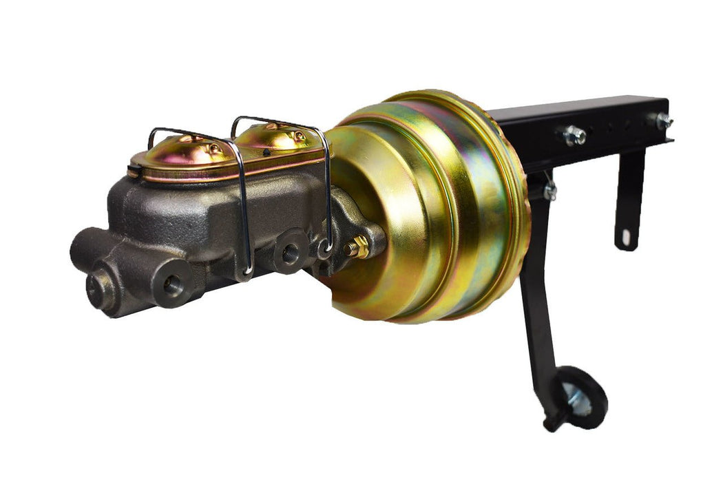 A-Team Performance 8" Dual Power Brake Booster, Pedal Firewall Mount Bracket Assembly Street Rod - Southwest Performance Parts