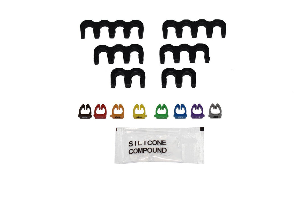 A-Team Performance 8.0mm Red Silicone Spark Plug Wires SBC Small Block Chevy Chevrolet GMC Under the Exhaust Wires HEI 283 305 307 327 350 400 - Southwest Performance Parts