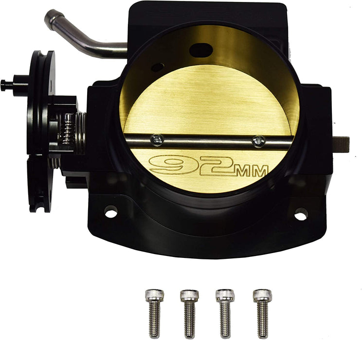 A-Team Performance 92MM 4 Bolt Throttle Body LS LS1 LS3 LS6 LSX Engine BLACK - Southwest Performance Parts