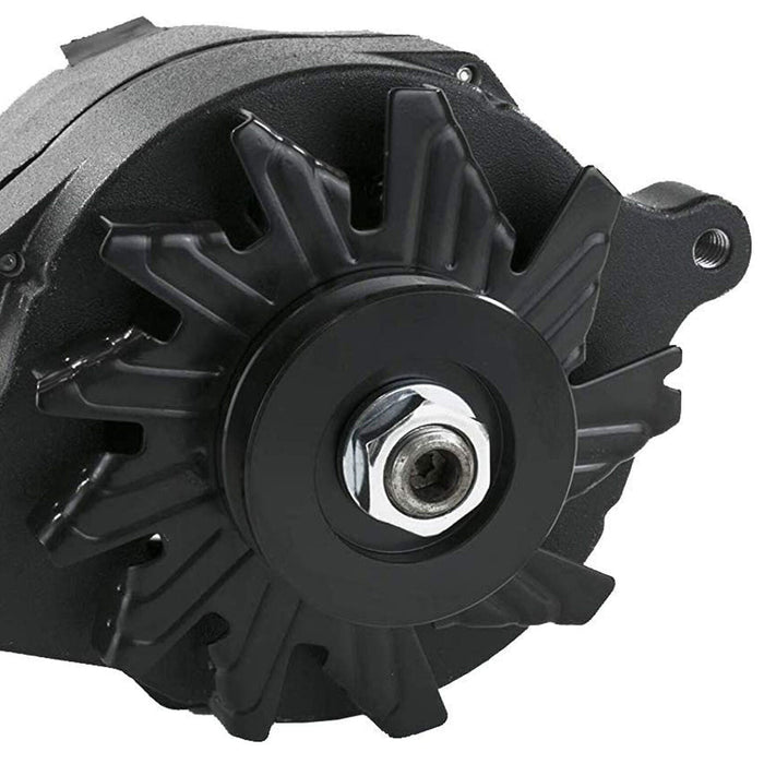 A-Team Performance All Black Alternator Compatible with Ford 1G Style 110 Amp - Southwest Performance Parts
