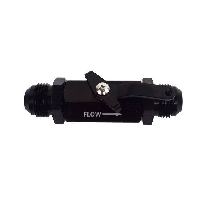 A-Team Performance Aluminum Inline Fuel Shut Off Valve Cut Off with Cable Lever -12AN Male Fitting - Southwest Performance Parts