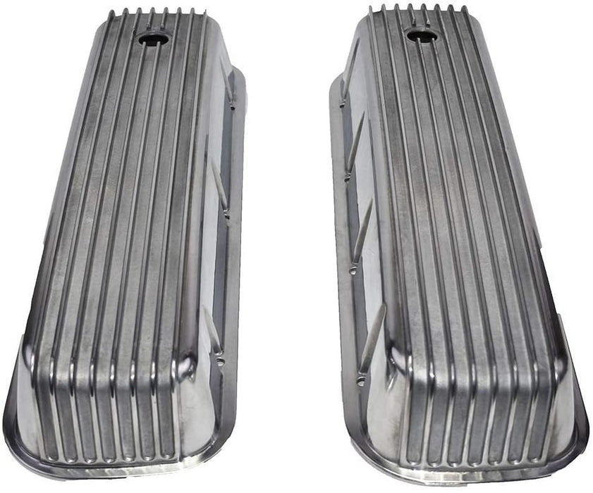 A-Team Performance Bbc Big Block Chevy Tall Finned Polished Aluminum Valve Covers 396 427 454 - Southwest Performance Parts
