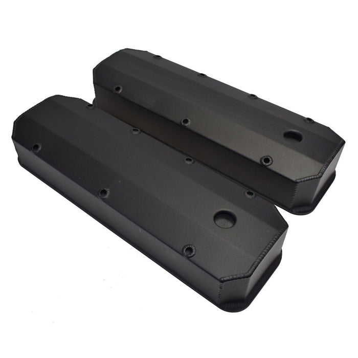 A-Team Performance BBC Fabricated Tall Aluminum Valve Covers Big Block Chevy 396 427 454 BLACK - Southwest Performance Parts