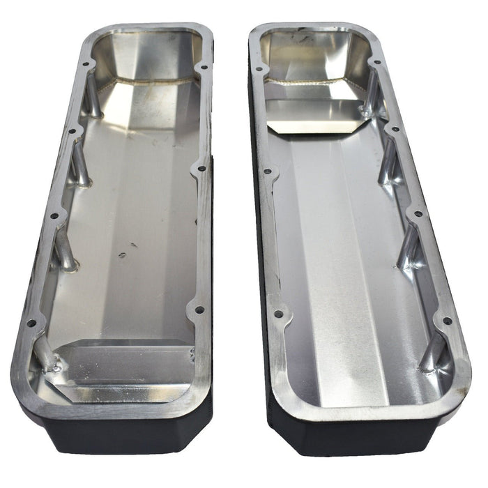 A-Team Performance BBC Fabricated Tall Aluminum Valve Covers Big Block Chevy 396 427 454 BLACK - Southwest Performance Parts