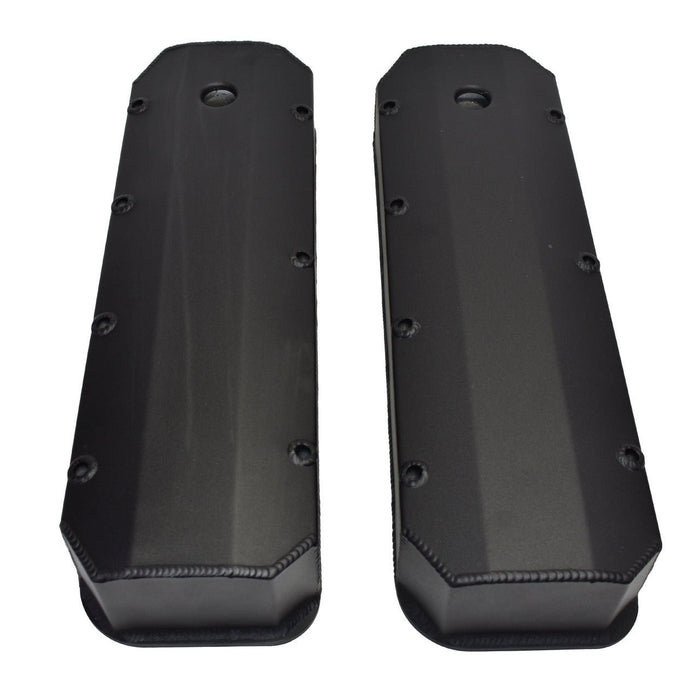 A-Team Performance BBC Fabricated Tall Aluminum Valve Covers Big Block Chevy 396 427 454 BLACK - Southwest Performance Parts