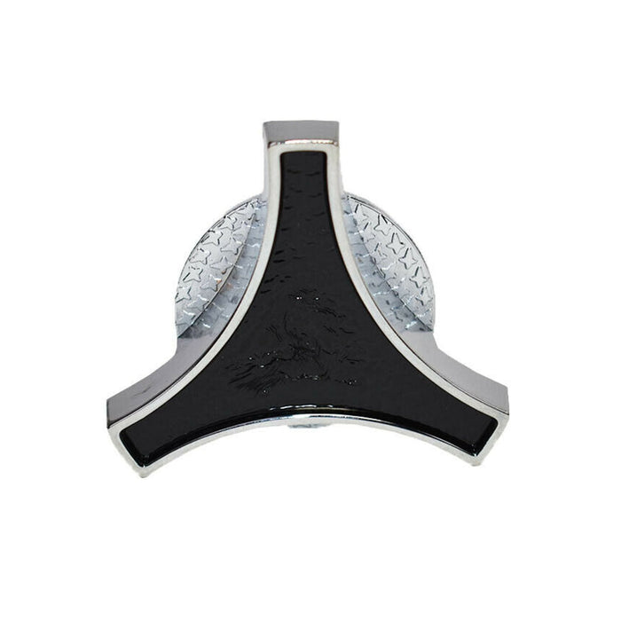 A-Team Performance Black & Chrome Large Spinner Air Cleaner Wing Nut Universal Compatible with Chevy Ford Mopar - Southwest Performance Parts