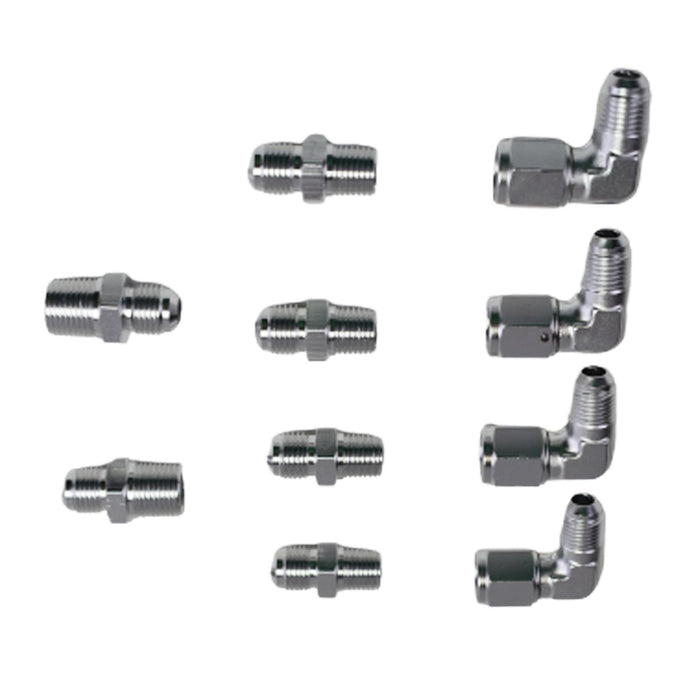 A-Team Performance Braided Flexible Stainless Steel Transmission Cooler Hose Line And Aluminum Fittings Kit For GM Ford Chevy - Southwest Performance Parts