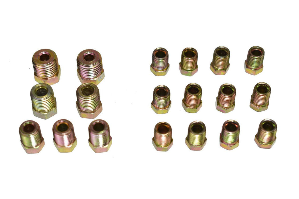 A-Team Performance Brake Line Fitting Kit for Inverted Flares on 3-16 and 1-4 Tube - Southwest Performance Parts
