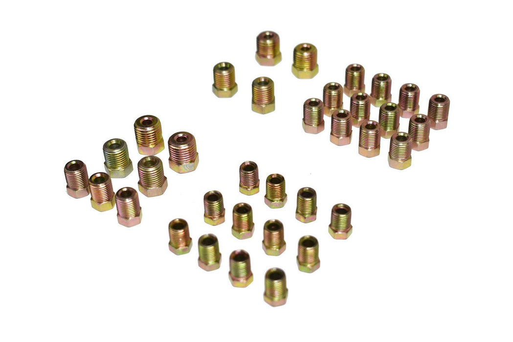 A-Team Performance Brake Line Fitting Kit for Inverted Flares on 3-16 and 1-4 Tube - Southwest Performance Parts