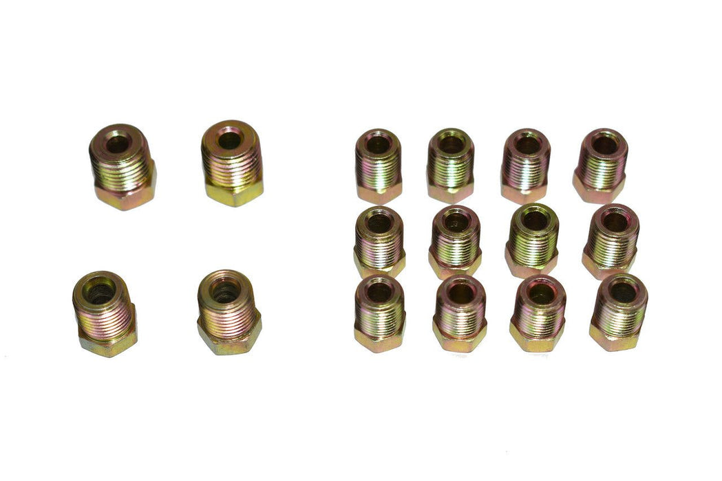 A-Team Performance Brake Line Fitting Kit for Inverted Flares on 3-16 and 1-4 Tube - Southwest Performance Parts