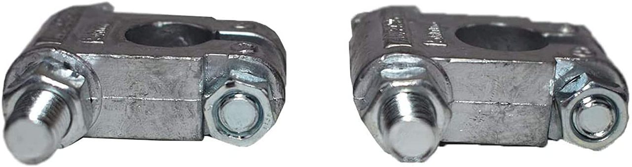 A-Team Performance Car Battery Terminal Connectors Military Spec Top Post Kit Auto Parts — One Pair of Positive and Negative — 2-1-2-Inch Extended 3-8-Inch Bolt - Southwest Performance Parts
