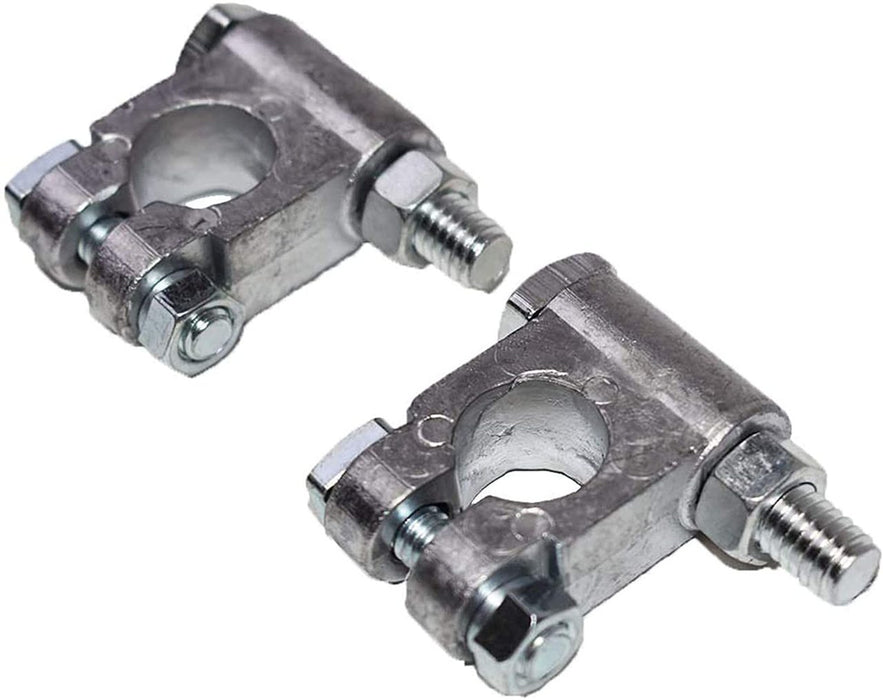 A-Team Performance Car Battery Terminal Connectors Military Spec Top Post Kit Auto Parts — One Pair of Positive and Negative — 2-1-2-Inch Extended 3-8-Inch Bolt - Southwest Performance Parts
