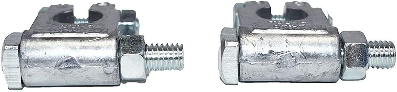 A-Team Performance Car Battery Terminal Connectors Military Spec Top Post Kit Auto Parts — One Pair of Positive and Negative — 2-1-2-Inch Extended 3-8-Inch Bolt - Southwest Performance Parts