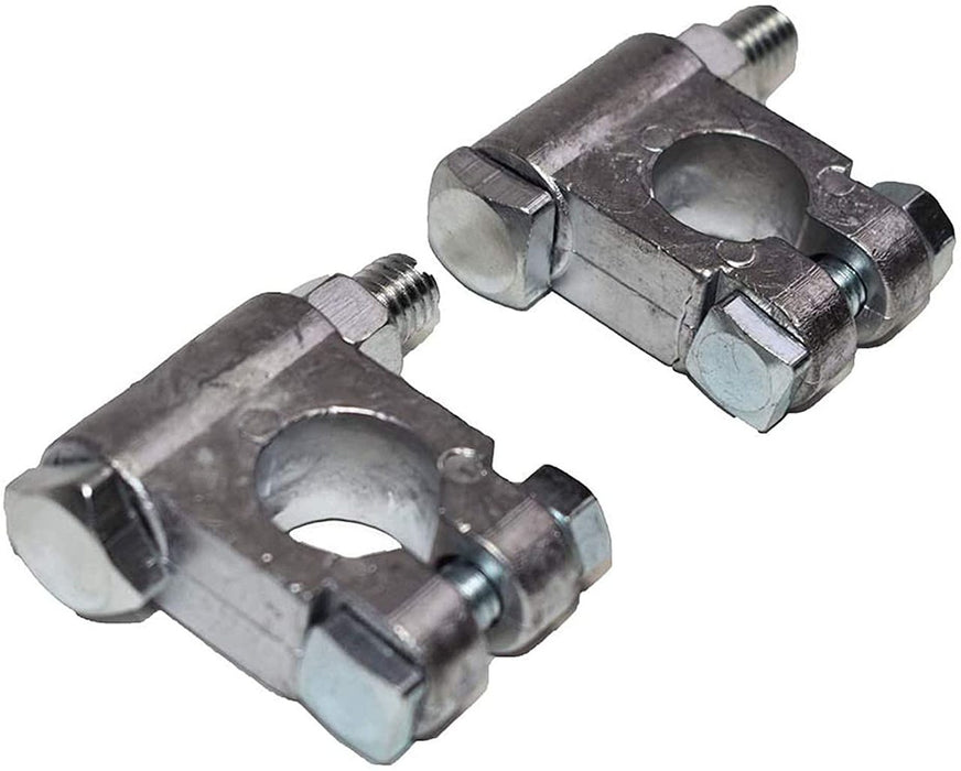 A-Team Performance Car Battery Terminal Connectors Military Spec Top Post Kit Auto Parts — One Pair of Positive and Negative — 2-1-2-Inch Extended 3-8-Inch Bolt - Southwest Performance Parts