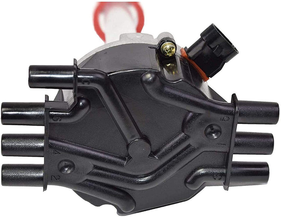 A-Team Performance Complete EFI Distributor 6 Cylinders Vortec Compatible with Chevy Chevrolet GM V6 4.3L 1995-2007 Black Cap0 - Southwest Performance Parts
