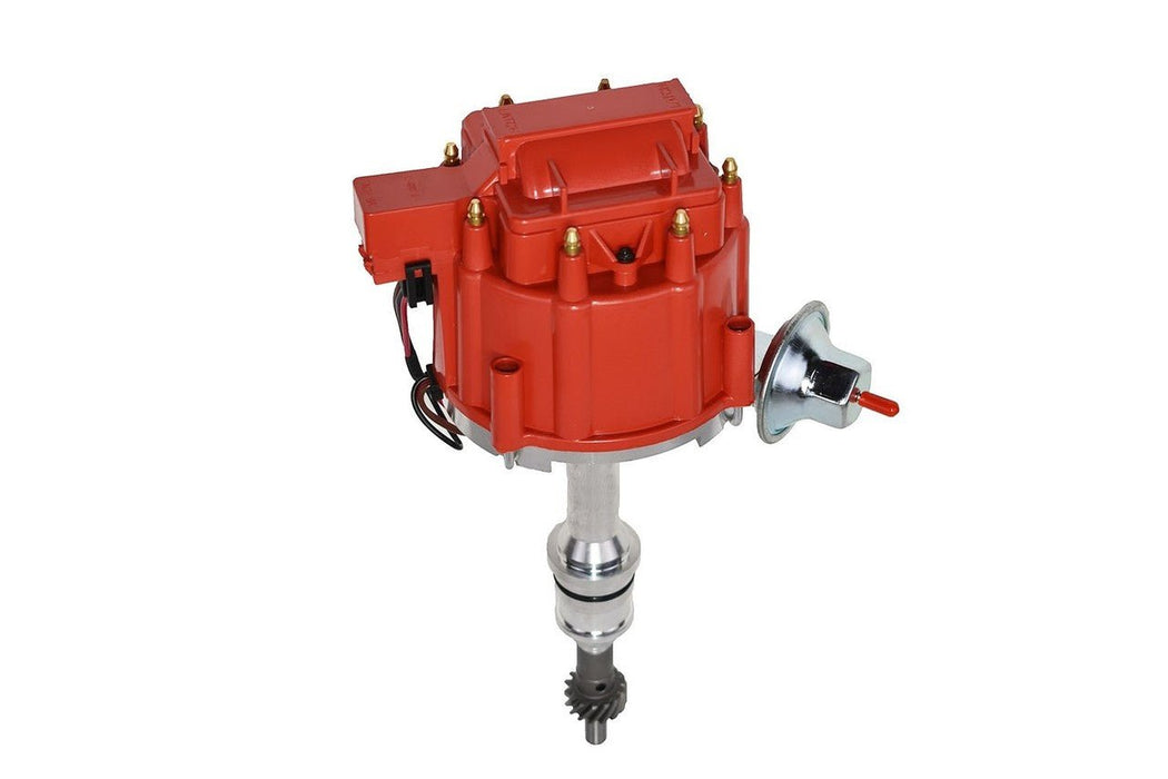 A-Team Performance Complete HEI Distributor 65,000 Coil SBF Small Block Ford 260 289 302 5.0 One Wire Installation Red Cap - Southwest Performance Parts