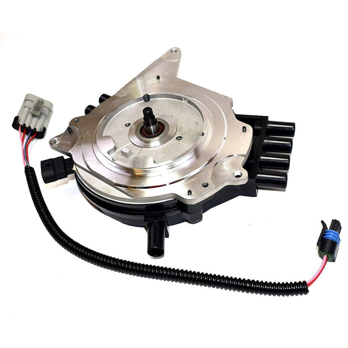 A-Team Performance Complete OptiSpark Spline Drive Distributor with Wiring Harness Compatible With Chevy GMC Chevrolet 92-94 LT1 V8 5.7L Black Cap - Southwest Performance Parts
