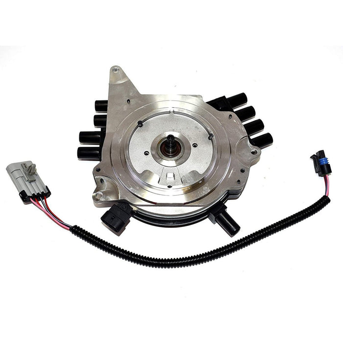 A-Team Performance Complete OptiSpark Spline Drive Distributor with Wiring Harness Compatible With Chevy GMC Chevrolet 92-94 LT1 V8 5.7L Black Cap - Southwest Performance Parts