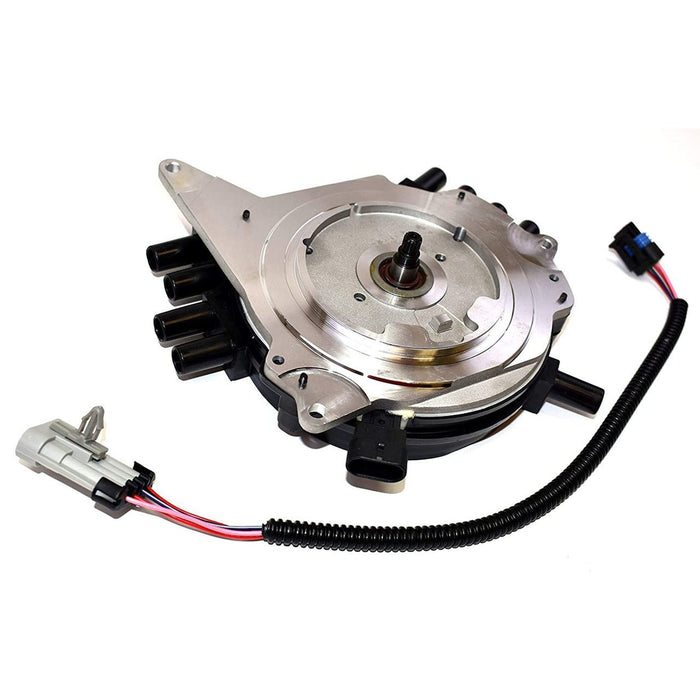 A-Team Performance Complete OptiSpark Spline Drive Distributor with Wiring Harness Compatible With Chevy GMC Chevrolet 92-94 LT1 V8 5.7L Black Cap - Southwest Performance Parts