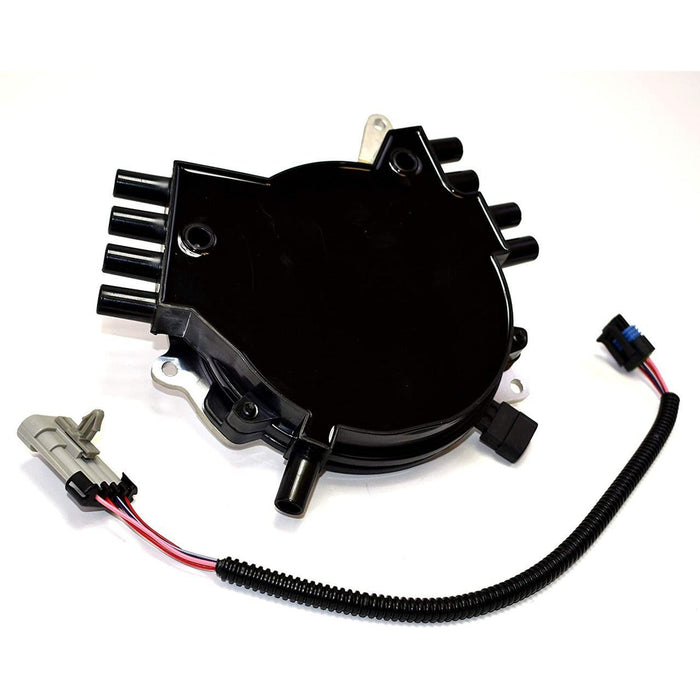 A-Team Performance Complete OptiSpark Spline Drive Distributor with Wiring Harness Compatible With Chevy GMC Chevrolet 92-94 LT1 V8 5.7L Black Cap - Southwest Performance Parts